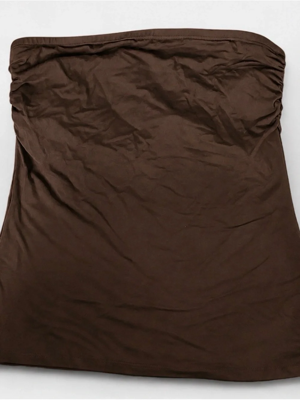 Strapless Brown Top